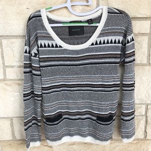 Madison Scotch sz 1 Black White Stripe Swe…